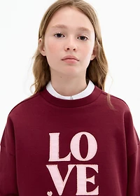 Love message sweatshirt