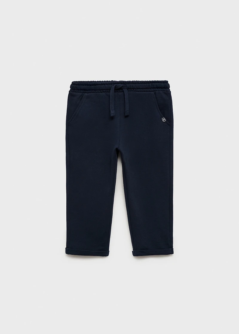 Cotton drawstring joggers