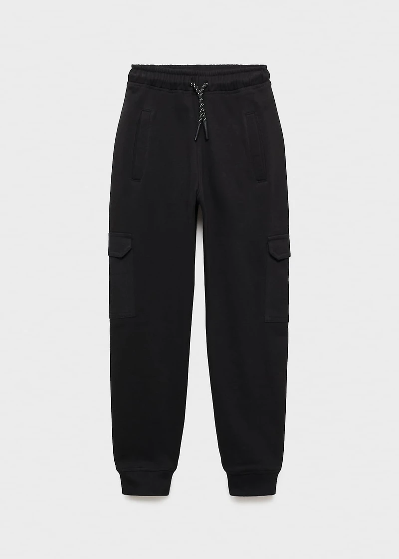 Cargo joggers with drawstring