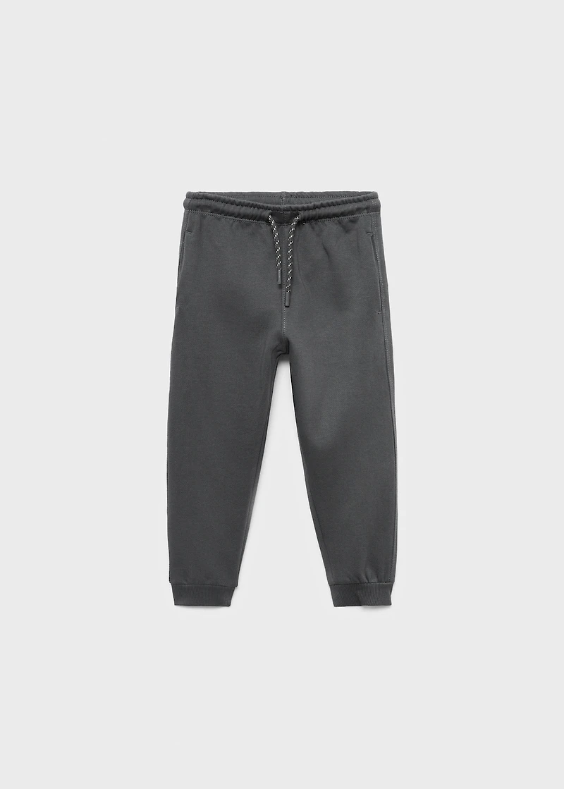 Cotton jogger-style trousers