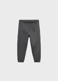Cotton jogger-style trousers
