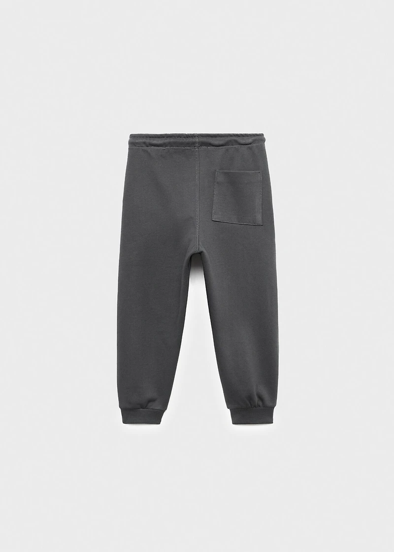 Cotton jogger-style trousers