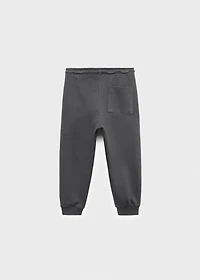 Cotton jogger-style trousers