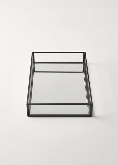 Medium decorative tray with metal profile