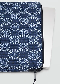 Laptop case with ethnic print