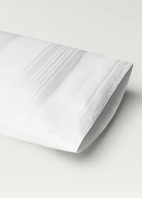 300-thread count cotton satin striped pillowcase 45x110 cm