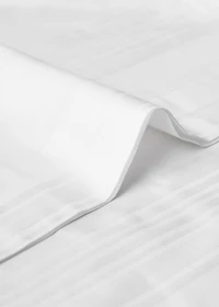 300-thread count cotton satin striped pillowcase 45x110 cm