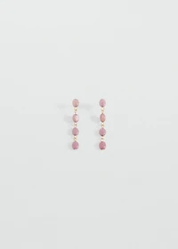 Stone hanging earrings