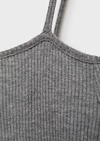 Knitted dress with cut-out