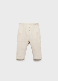 Cargo joggers with button detail