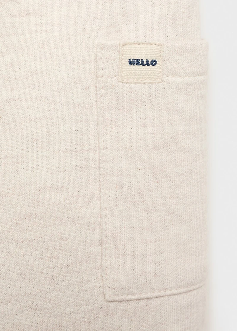 Cargo joggers with button detail