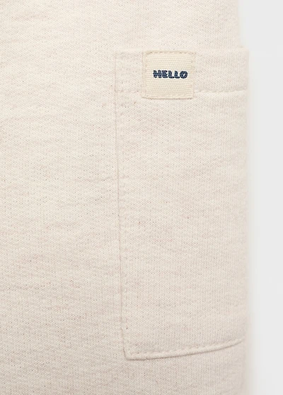 Cargo joggers with button detail