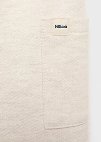 Cargo joggers with button detail