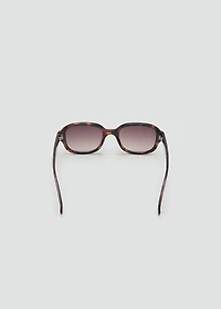 Semi-transparent frame sunglasses