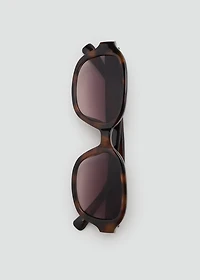 Semi-transparent frame sunglasses