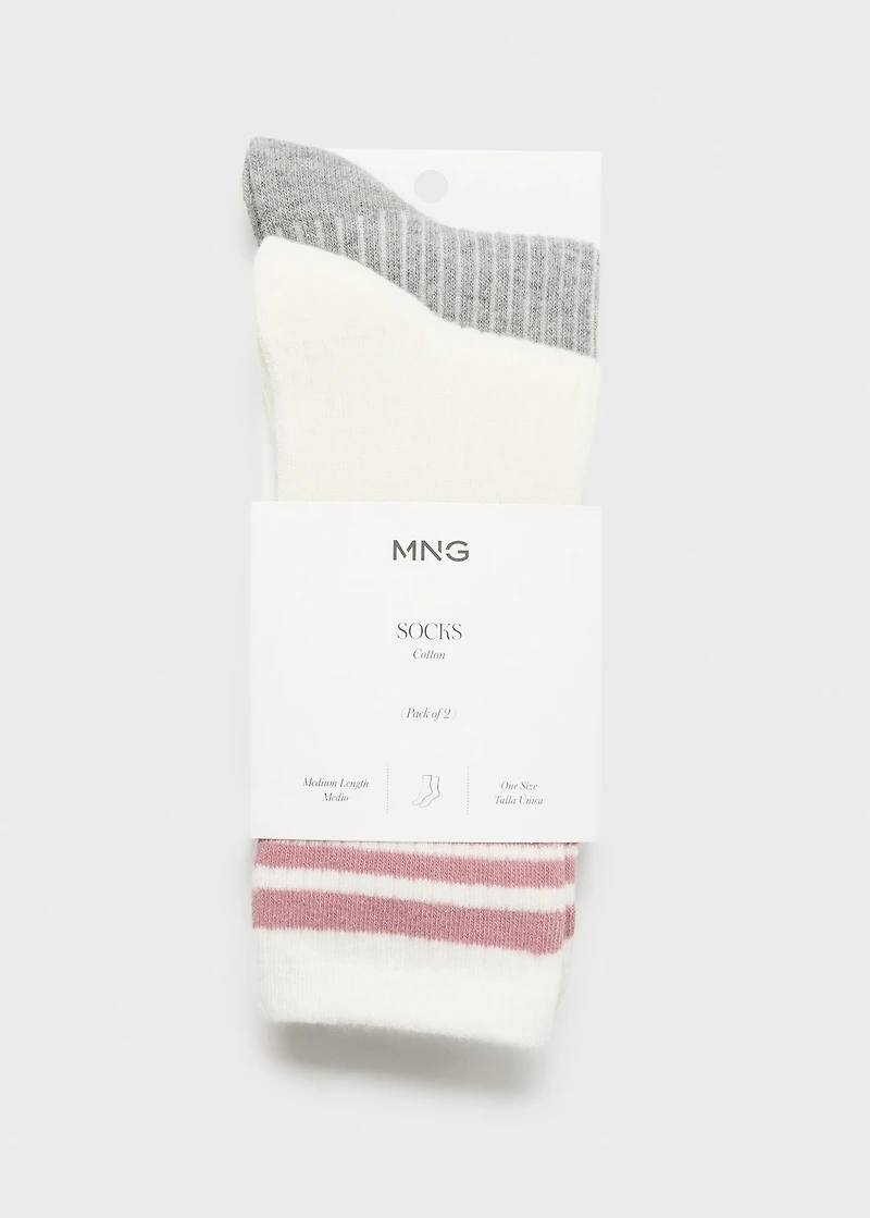 2 pack mixed socks