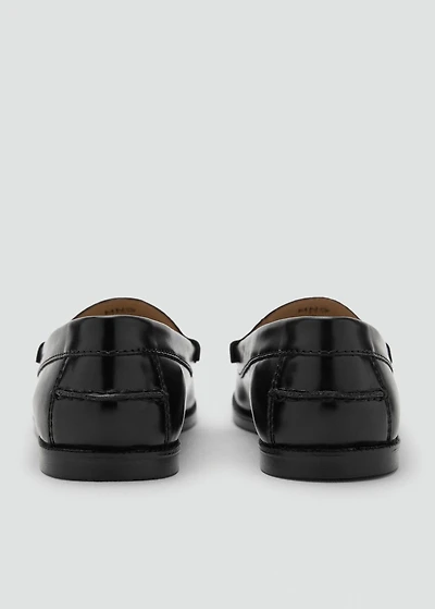 Faux-leather moccasin