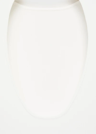 Open-back knitted dress