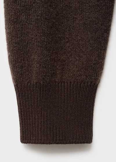 Knitted cardigan with contrasting detail