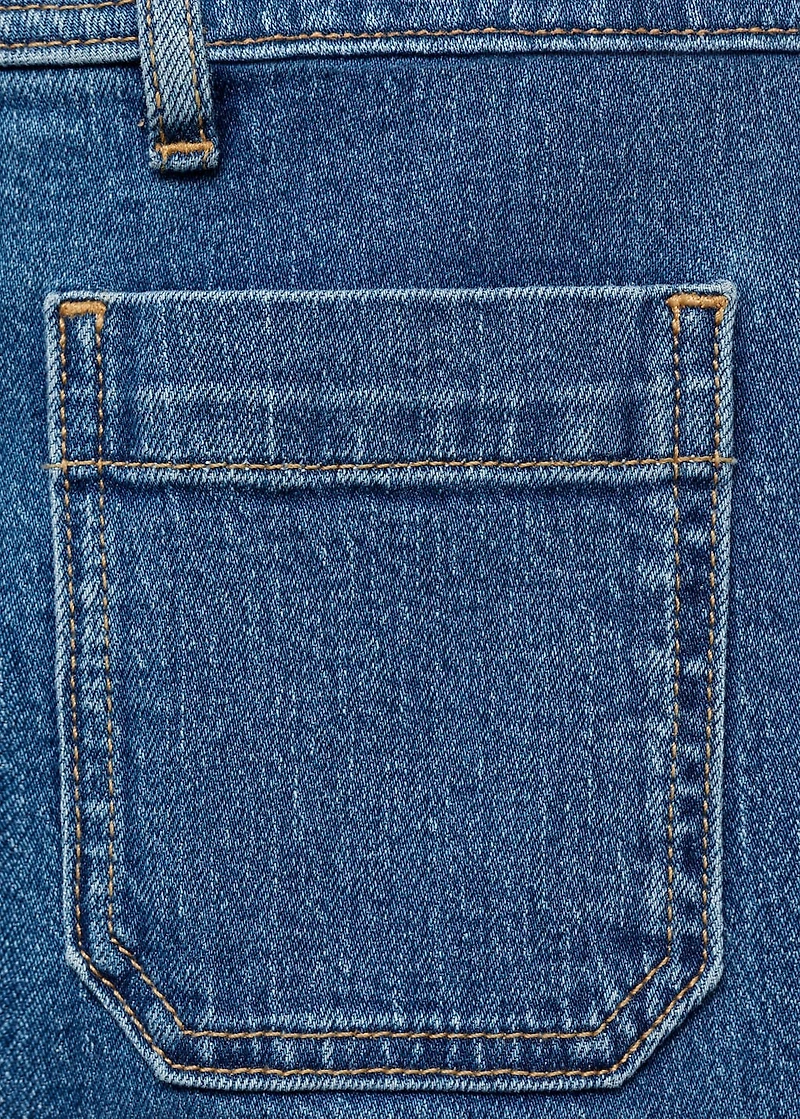 Wide-leg jeans with pockets
