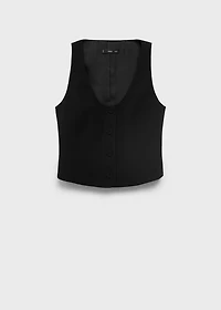 Suit vest with buttons