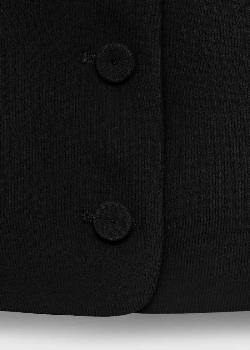 Suit vest with buttons