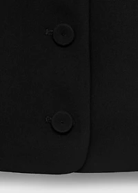 Suit vest with buttons