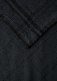 100% cotton overdyed check tablecloth for 2 to 4 diners