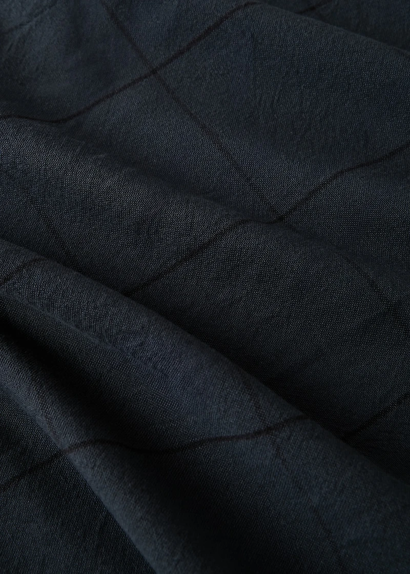 100% cotton overdyed check tablecloth for 2 to 4 diners