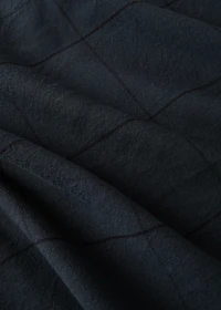 100% cotton overdyed check tablecloth for 2 to 4 diners