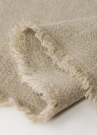 Linen placemat with tassels