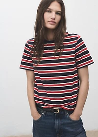Striped cotton T-shirt