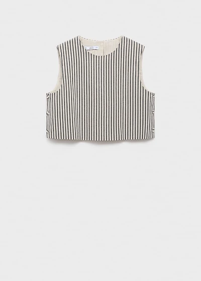 Buttons striped top