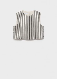 Buttons striped top