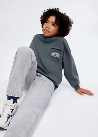 Printed cotton sweatshirt