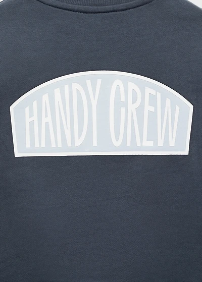 Printed cotton sweatshirt