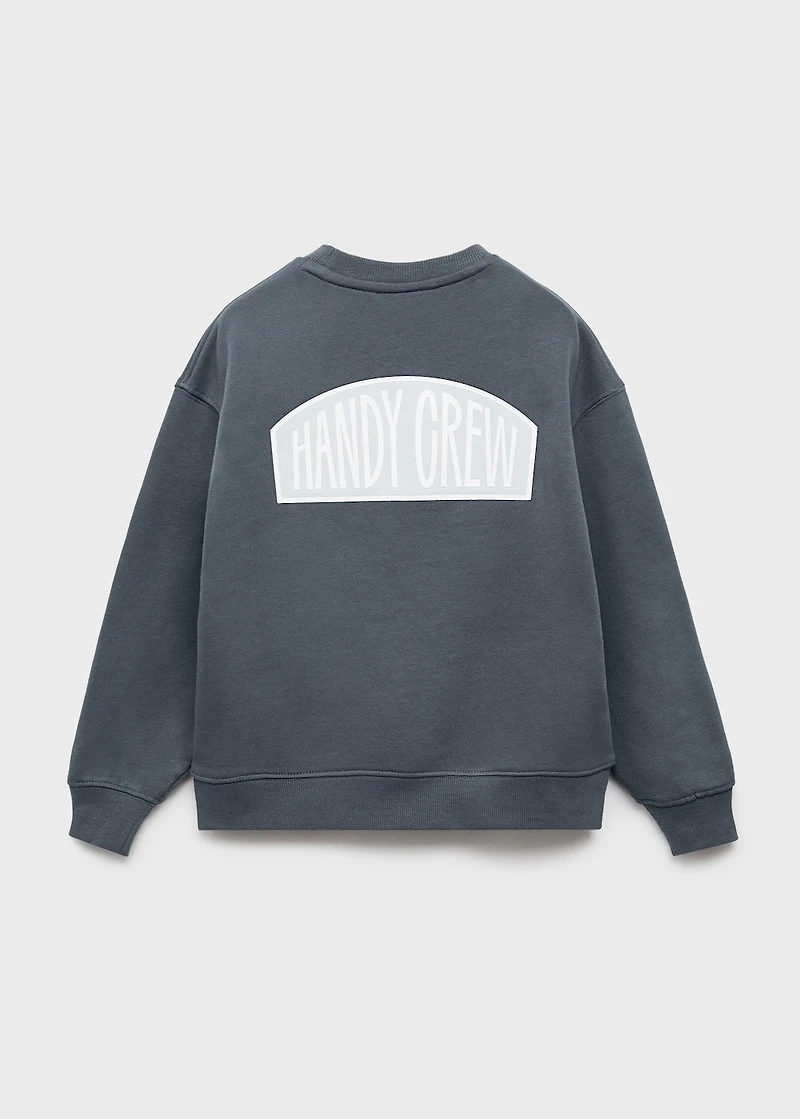 Printed cotton sweatshirt