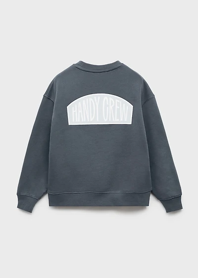 Printed cotton sweatshirt