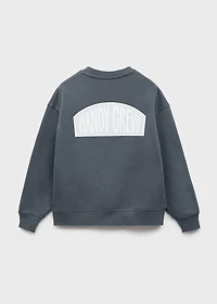 Printed cotton sweatshirt