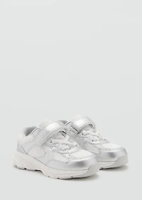 Metallic effect sneakers