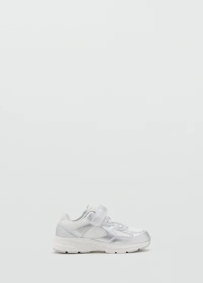 Metallic effect sneakers