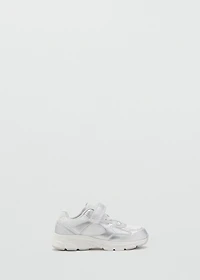 Metallic effect sneakers