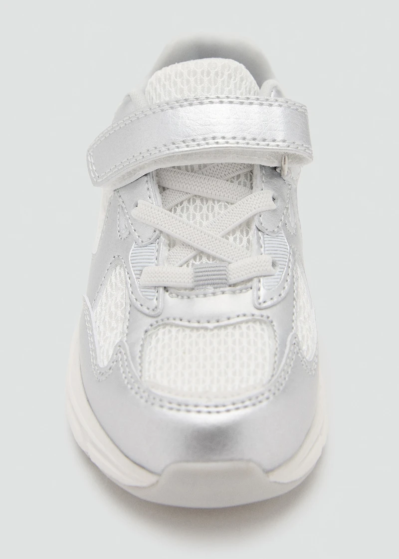 Metallic effect sneakers