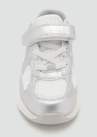 Metallic effect sneakers