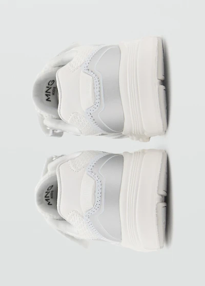 Metallic effect sneakers