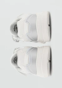 Metallic effect sneakers