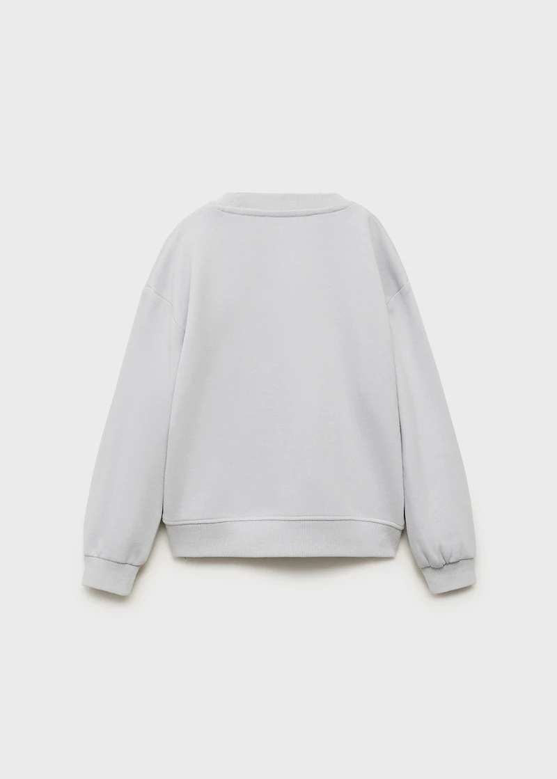 Sweatshirt with embroidered animals