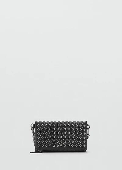 Studded shoulder bag