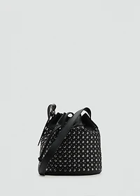 Studded bucket bag