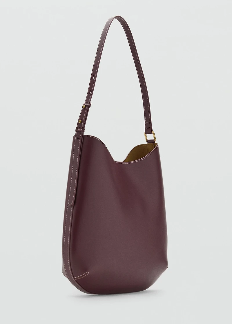 Large oval shoulder bag